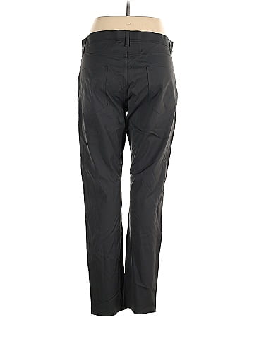 Theory Solid Black Gray Casual Pants 36 Waist - 85% off