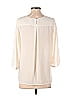 HD in Paris 100% Polyester Ivory 3/4 Sleeve Blouse Size 2 - photo 2