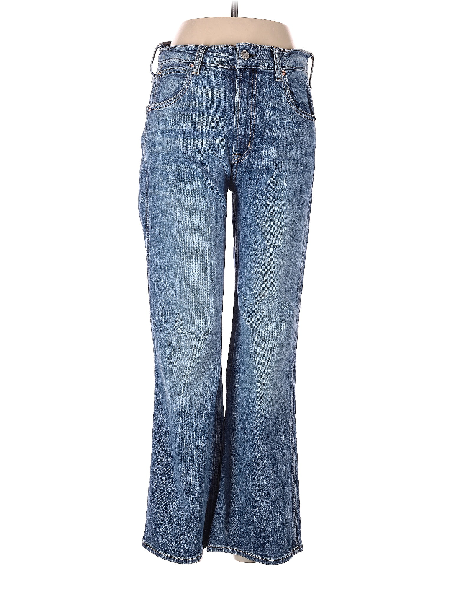 Gap Solid Blue Jeans Size 8 (Petite) 70 off ThredUp