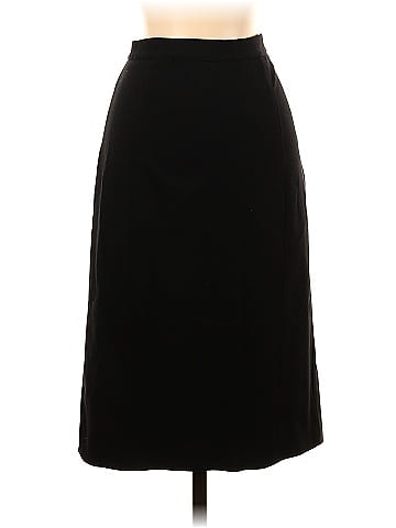 Kasper, Skirts, Kasper Petite Womens Size 4p Black Lined Back Zip Career  Pencil Midi Skirt Nwt