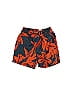 Tea 100% Polyester Tortoise Floral Motif Floral Batik Tropical Orange Board Shorts Size 18-24 mo - photo 1