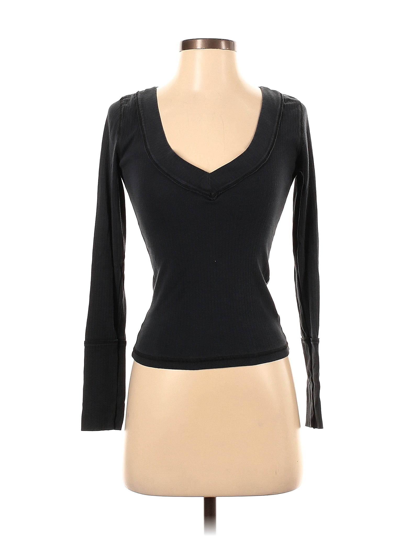 Romy Long-Sleeve Top by Intimately at Free People, Black, L