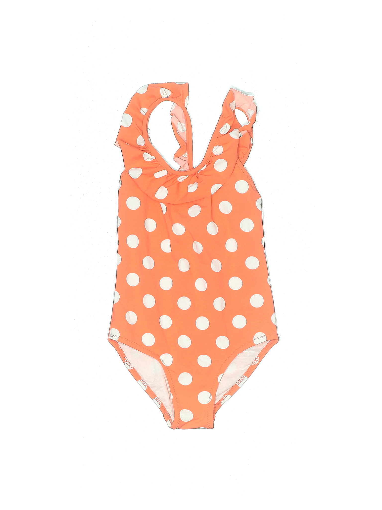 Zara Baby Polka Dots Orange One Piece Swimsuit Size 1224 mo 59 off