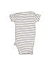 Carter's 100% Cotton Stripes Ivory Short Sleeve Onesie Size Newborn - photo 2