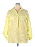 Dana Buchman Ombre Yellow Long Sleeve Blouse Size XXL - photo 1