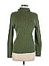 Reference Point 100% Cotton Green Long Sleeve Turtleneck Size L - photo 1