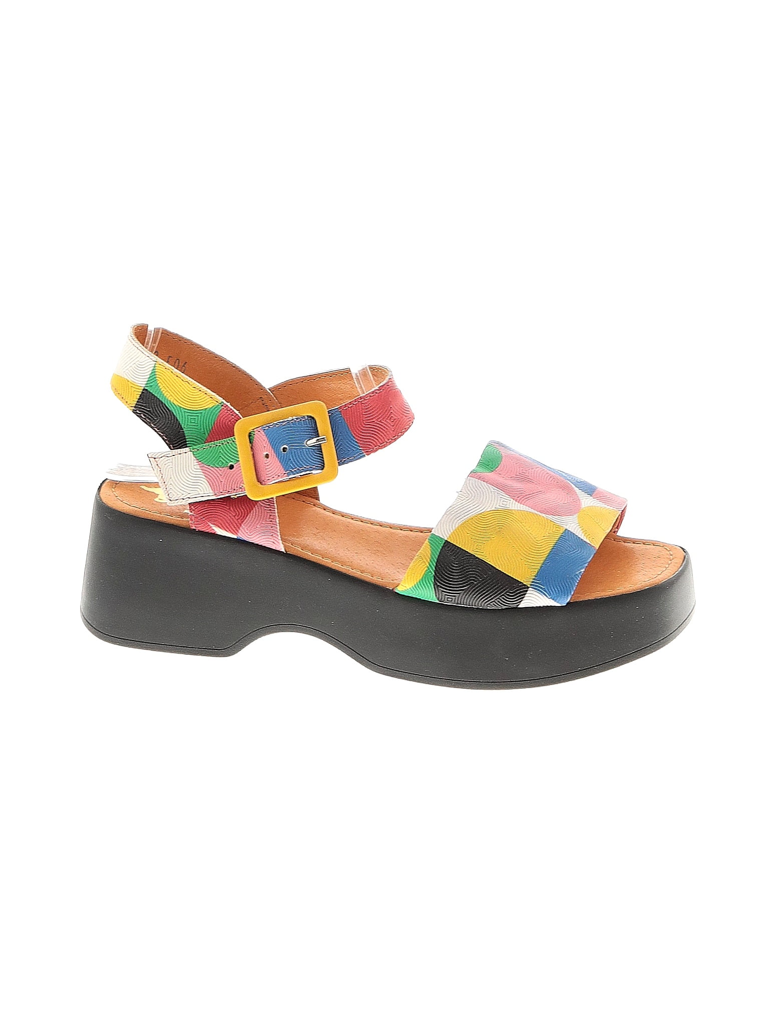 Embassy Multi Color Orange Wedges Size 39 (EU) - 65% off | ThredUp