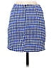 Love on a Hanger Checkered-gingham Houndstooth Argyle Grid Plaid Blue Casual Skirt Size 1 - photo 2