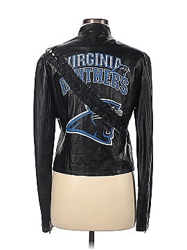 D&G Dolce & Gabbana Spring 2002 Virginia Panthers Lace Up Leather Jacket (view 2)
