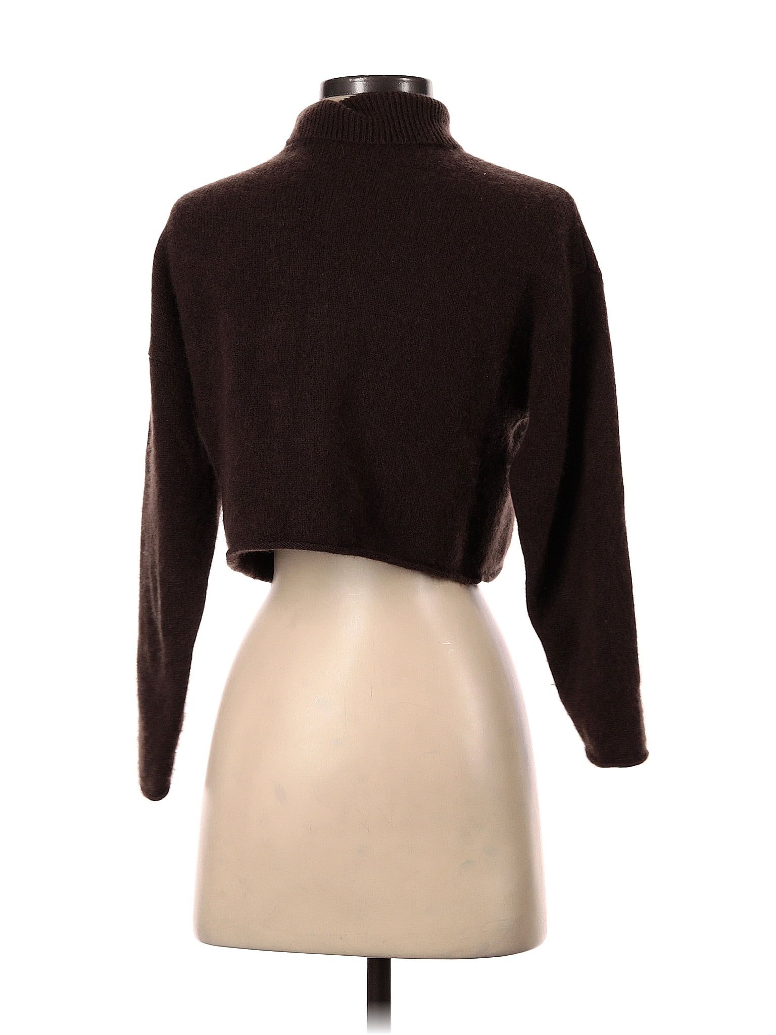 The Group by Babaton 100% Cashmere Color Block Solid Brown Cashmere  Pullover Sweater Size 2X (Plus) - 73% off