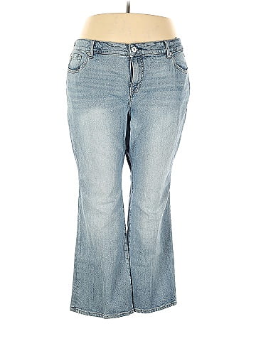 Torrid Solid Blue Jeans Size 26 (Plus) - 61% off