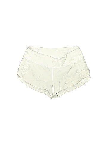 Lululemon Athletica Solid White Ivory Athletic Shorts Size 4 - 38
