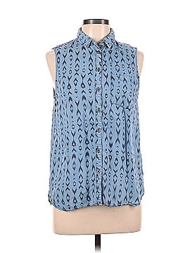 Staccato Sleeveless Button-Down Shirt (view 1)