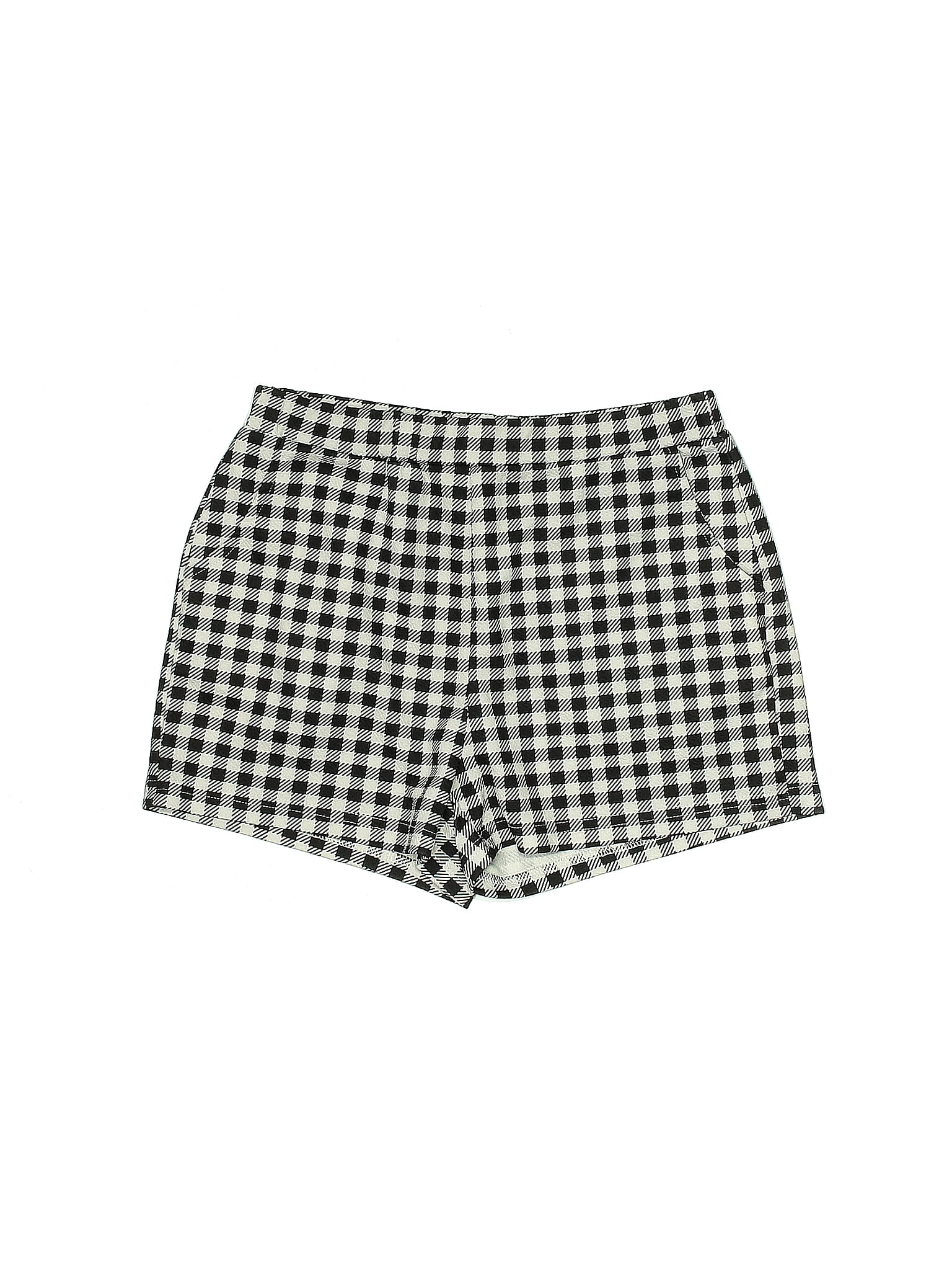 Shein Checkered-gingham Multi Color Black Shorts Size M - 50% off
