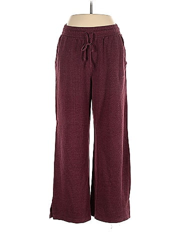 Old Navy Marled Maroon Burgundy Casual Pants Size 10 - 12 - 44