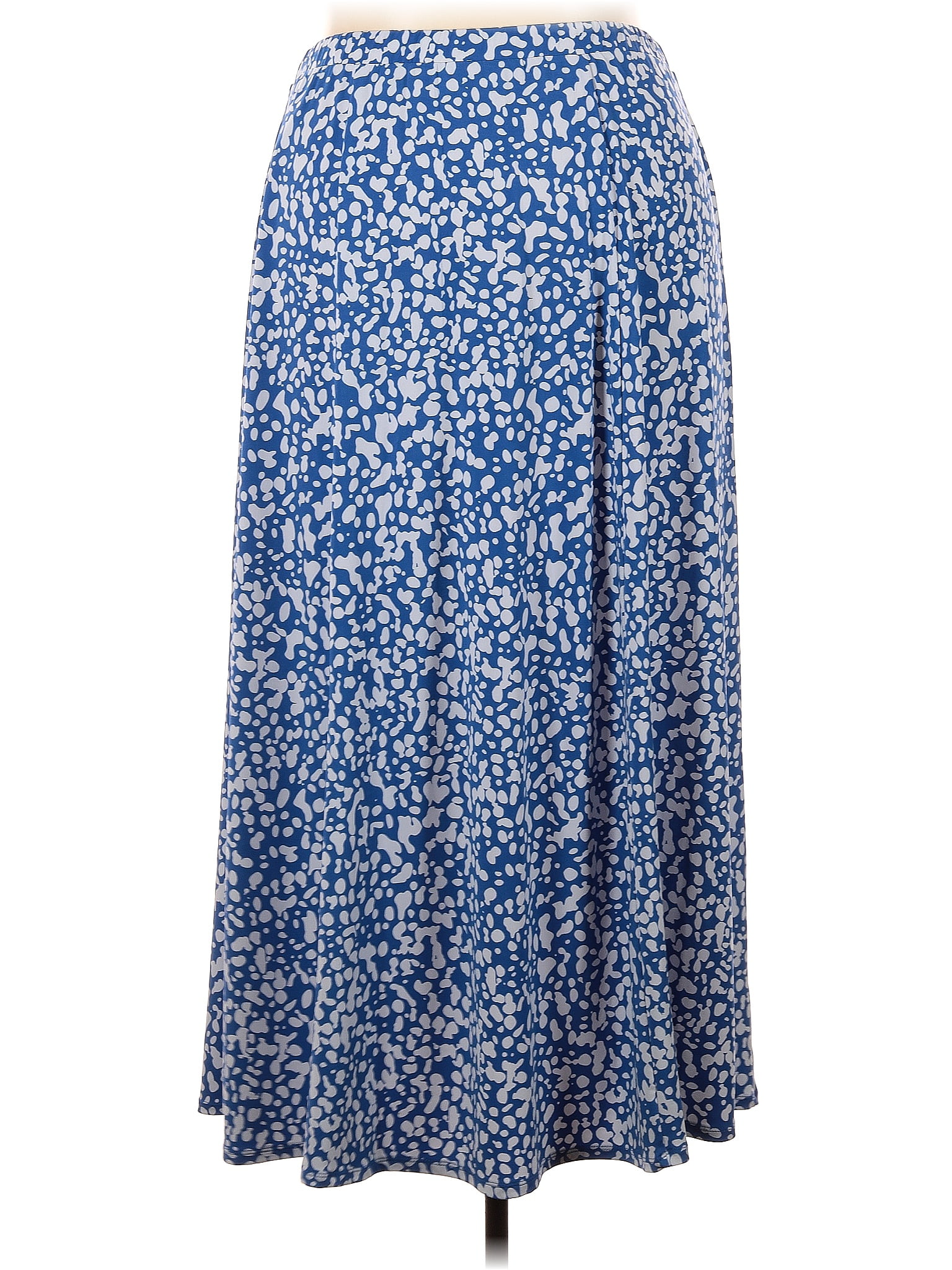Susan Graver Multi Color Blue Casual Skirt Size 2X (Plus) - 62