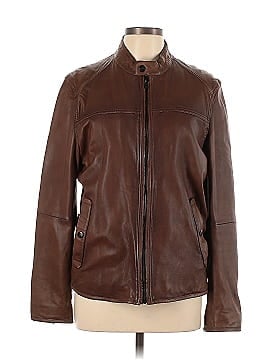 Massimo Dutti Leather Jacket (view 1)