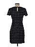 Banana Republic Factory Store Houndstooth Jacquard Argyle Grid Graphic Black Casual Dress Size 0 - photo 2