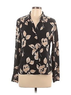 INC International Concepts Long Sleeve Silk Top (view 1)