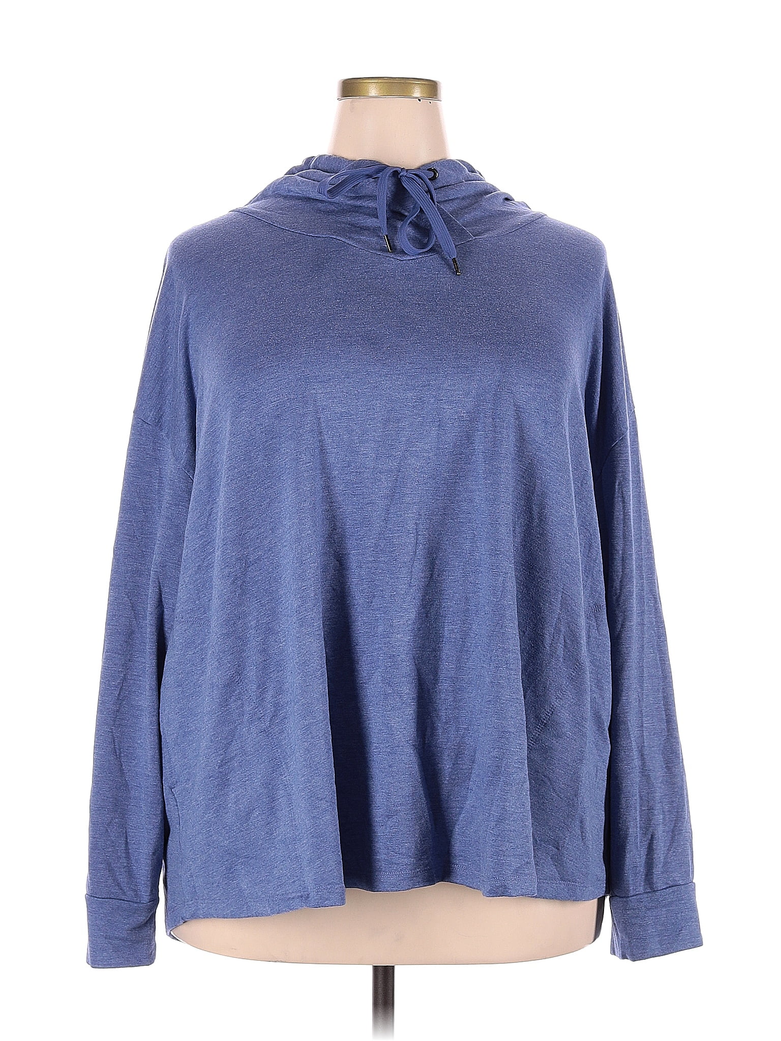 St. John's Bay Color Block Blue Pullover Sweater Size 3X (Plus) - 62% off