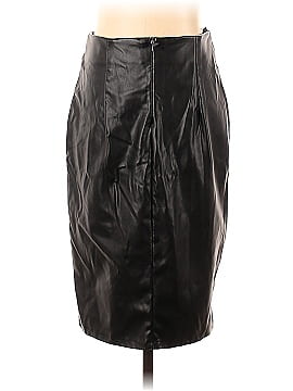 Kate Kasin Leather Skirt (view 2)