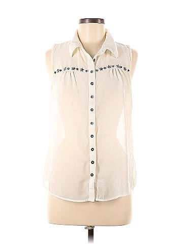 Edge Sleeveless Blouse (view 1)