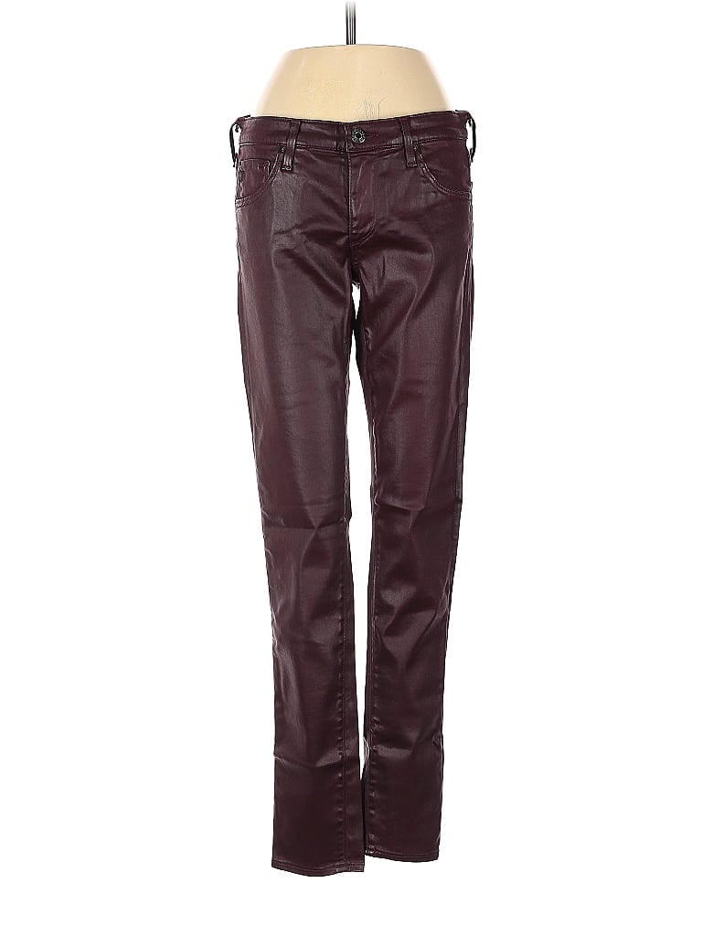 Pre-owned Adriano Goldschmied Casual Pants In Burgundy