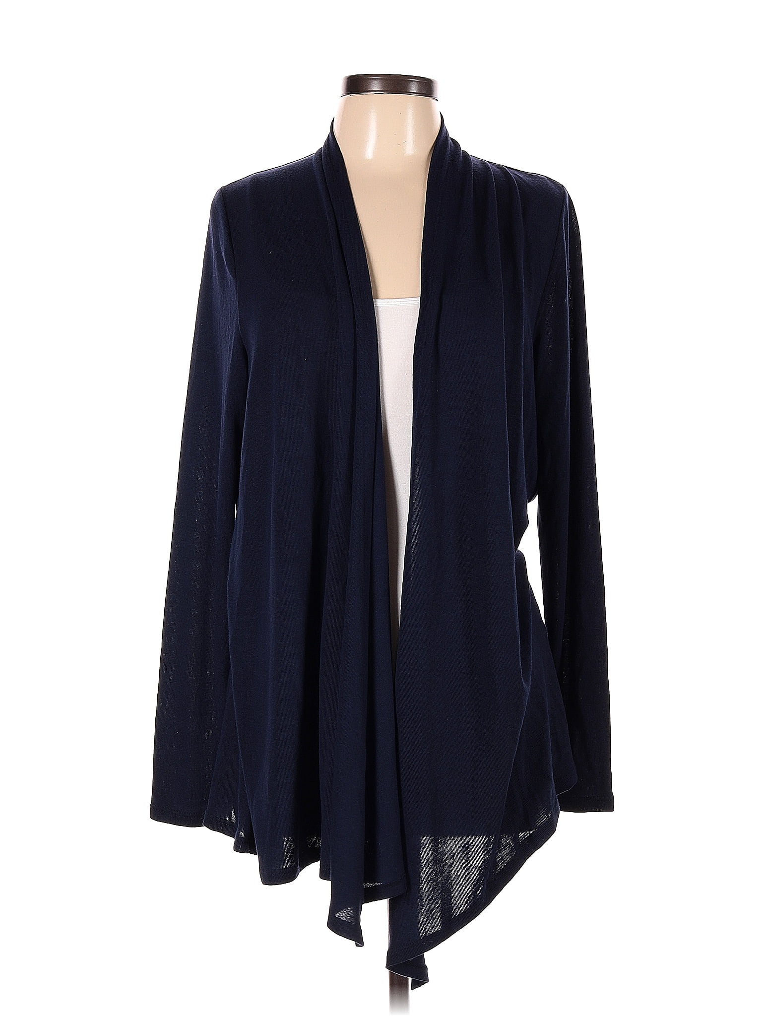 Mix By 41 Hawthorn Color Block Solid Navy Blue Cardigan Size 1x Plus