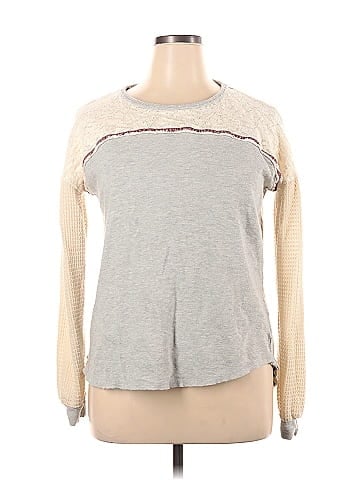 Knox Rose Color Block Gray Pullover Sweater Size XL - 28% off