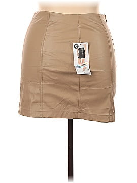Tinseltown Faux Leather Skirt (view 2)