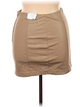 Tinseltown Faux Leather Skirt (view 1)