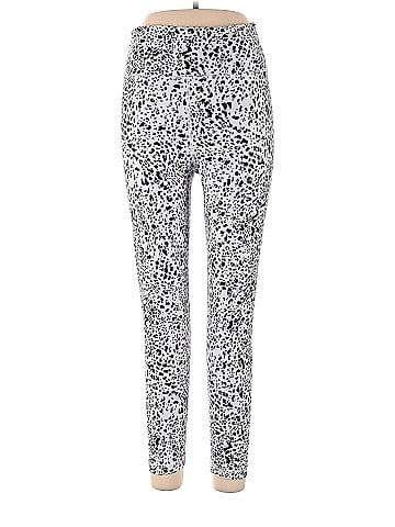 Balance Collection Leopard Print Multi Color Silver Active Pants