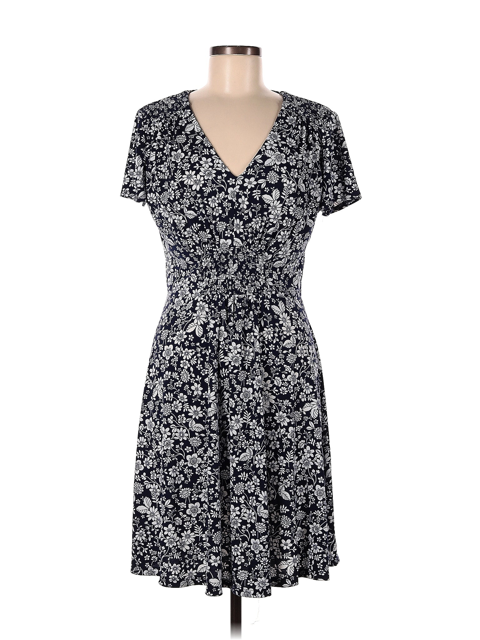 Wisp Floral Motif Paisley Black Casual Dress Size 10 - 73% off | ThredUp