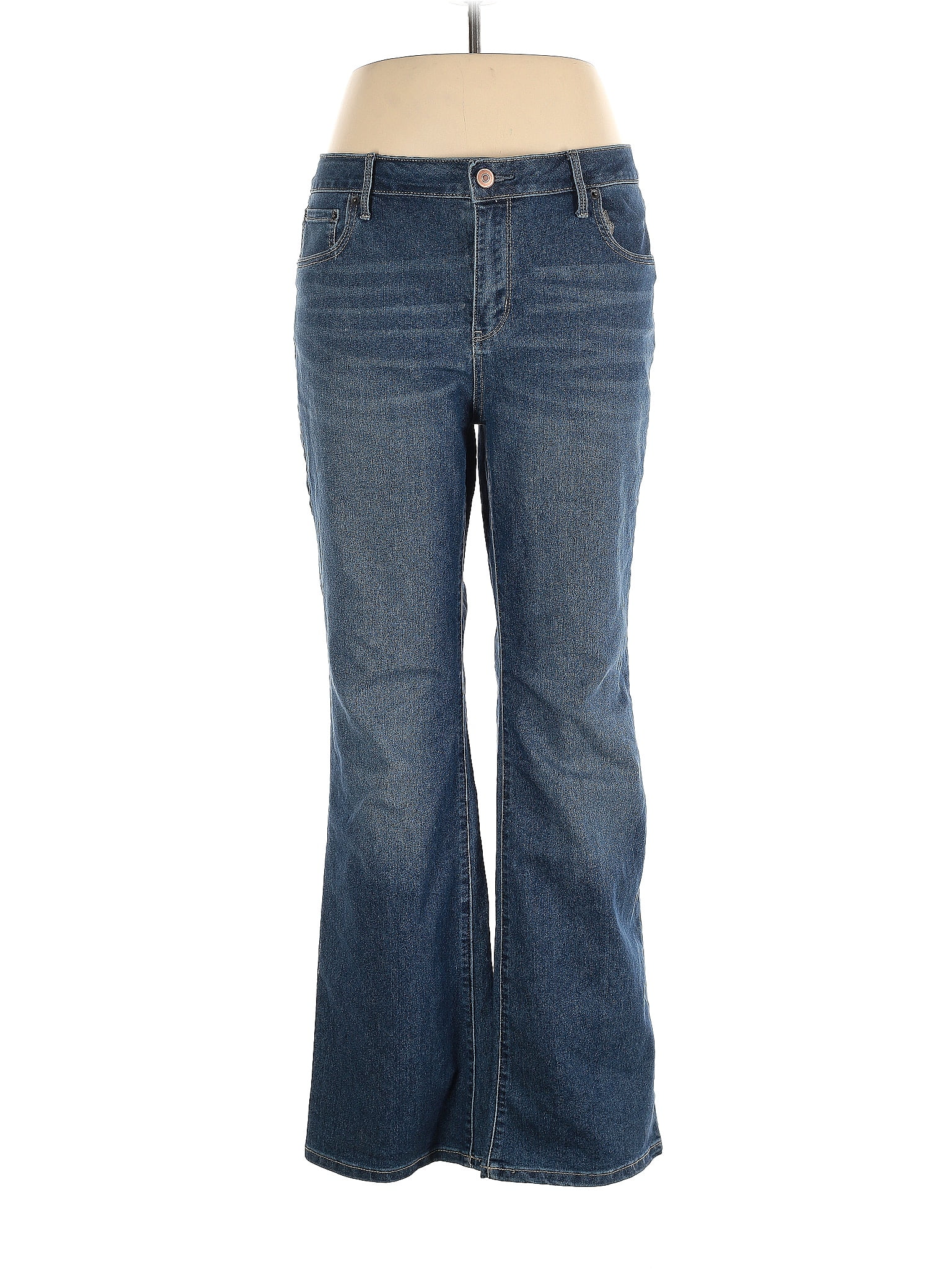 No Boundaries Junior's Light Wash Mid Rise Bootcut Jeans - 17 Blue at   Women's Jeans store