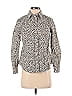 Talbots 100% Cotton Polka Dots Animal Print Ivory Long Sleeve Blouse Size P (petite) - photo 1
