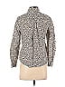 Talbots 100% Cotton Polka Dots Animal Print Ivory Long Sleeve Blouse Size P (petite) - photo 2