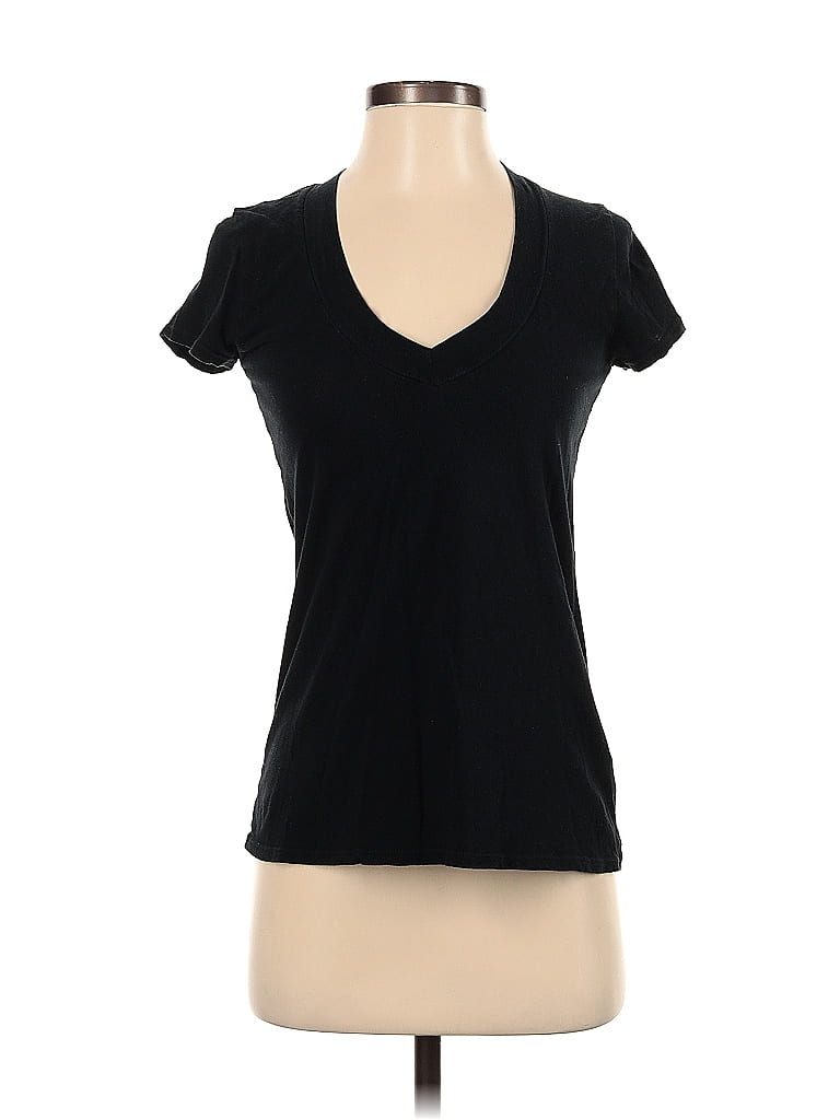 James Perse 100% Cotton Solid Black Short Sleeve T-Shirt Size Sm (1 ...
