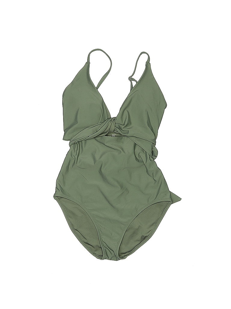 Aerie Solid Green One Piece Swimsuit Size S 34 Off Thredup