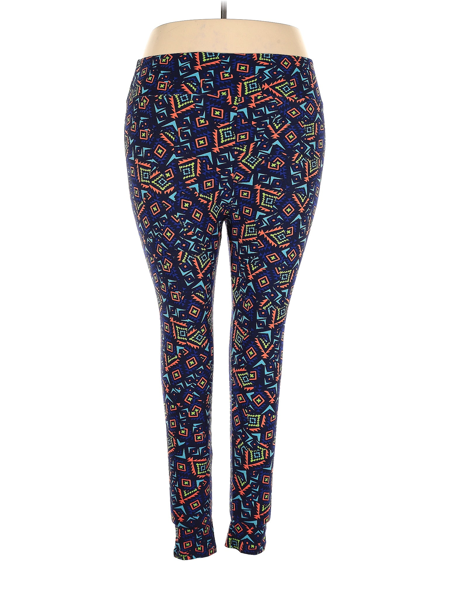 Lularoe Blue Leggings Size 2X (TC2) (Plus) - 37% off