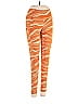 Adidas Zebra Print Animal Print Orange Leggings Size S - photo 1