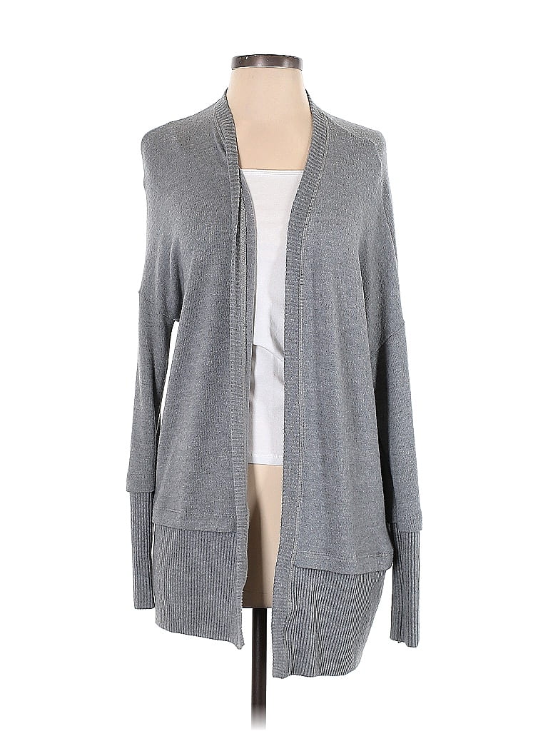 Three Dots Color Block Marled Gray Cardigan Size XS - 76% off | ThredUp