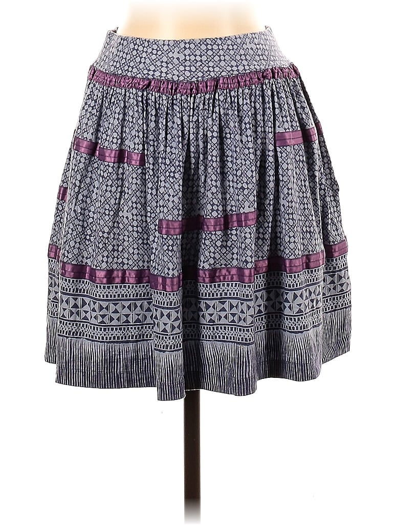 Ecote Jacquard Marled Acid Wash Print Damask Paisley Fair Isle Batik Graphic Aztec Or Tribal Print Purple Casual Skirt Size XS - photo 1