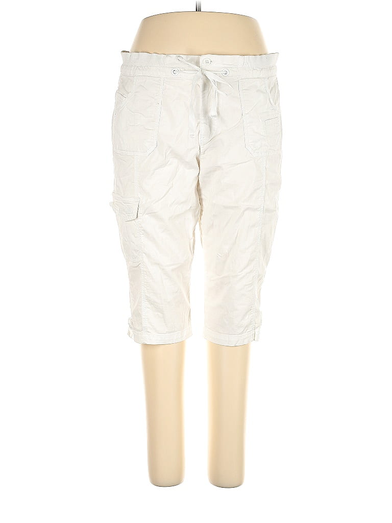 Gloria Vanderbilt Ivory Cargo Pants Size 16 - photo 1