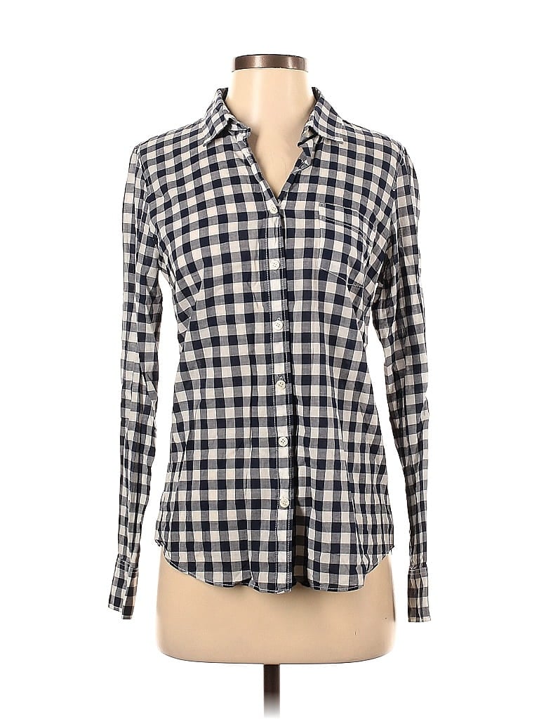 Pre-owned J.crew Factory Store Long Sleeve Button Down Shirt In Black