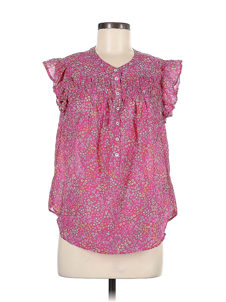 Xirena Pink Short Sleeve Blouse Size M - 78% off | ThredUp