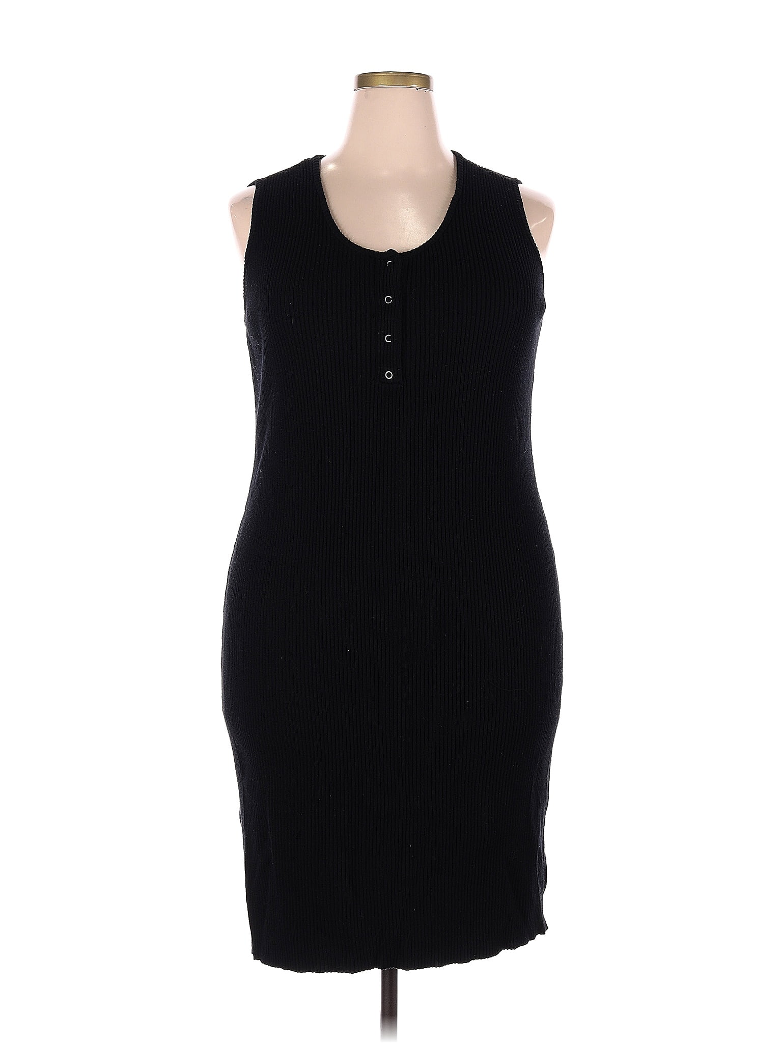 Torrid Solid Black Casual Dress Size 4X Plus (4) (Plus) - 59% off