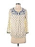 Lucky Brand Ivory Long Sleeve Blouse Size S - photo 1