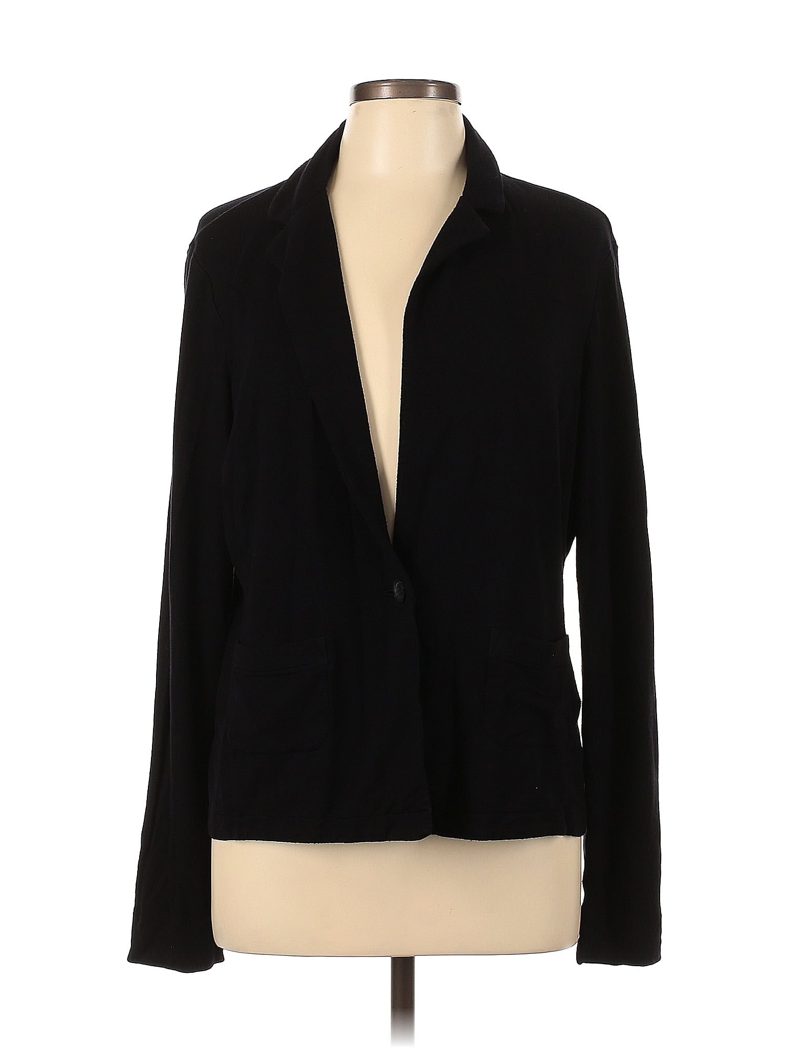 Cabi Color Block Solid Black Cardigan Size L 70 Off Thredup