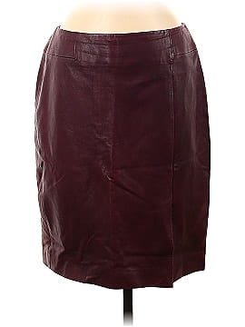 Dana Buchman Leather Skirt (view 1)