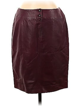 Dana Buchman Leather Skirt (view 2)